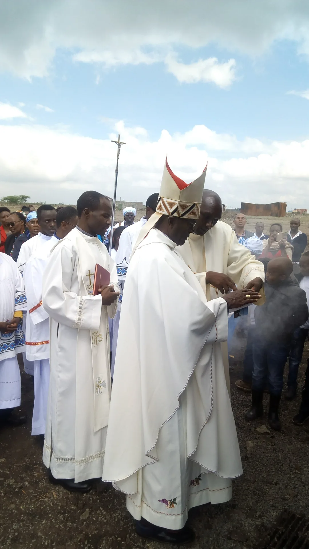 The St. Jeanne Jugan Catholic Church community gathered in faith