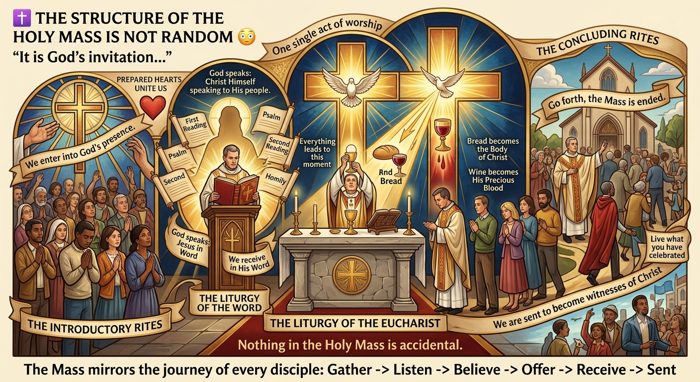 ✝️ THE STRUCTURE OF THE HOLY MASS IS NOT RANDOM