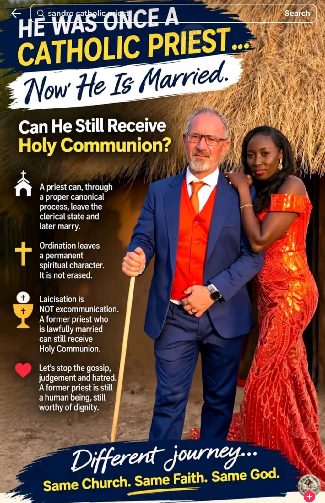 VOLUNTARY LAICISATION: DID YOU KNOW I ONCE WAS A CATHOLIC PRIEST?